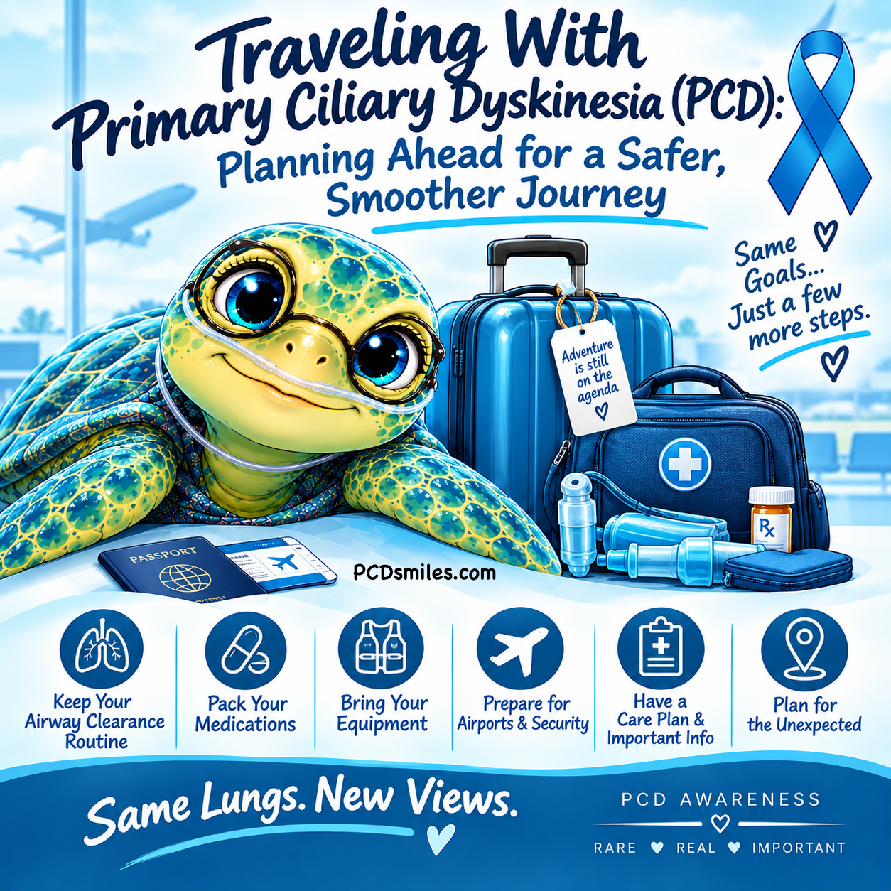 Traveling With Primary Ciliary Dyskinesia (PCD): Planning Ahead for a Safer, Smoother Journey